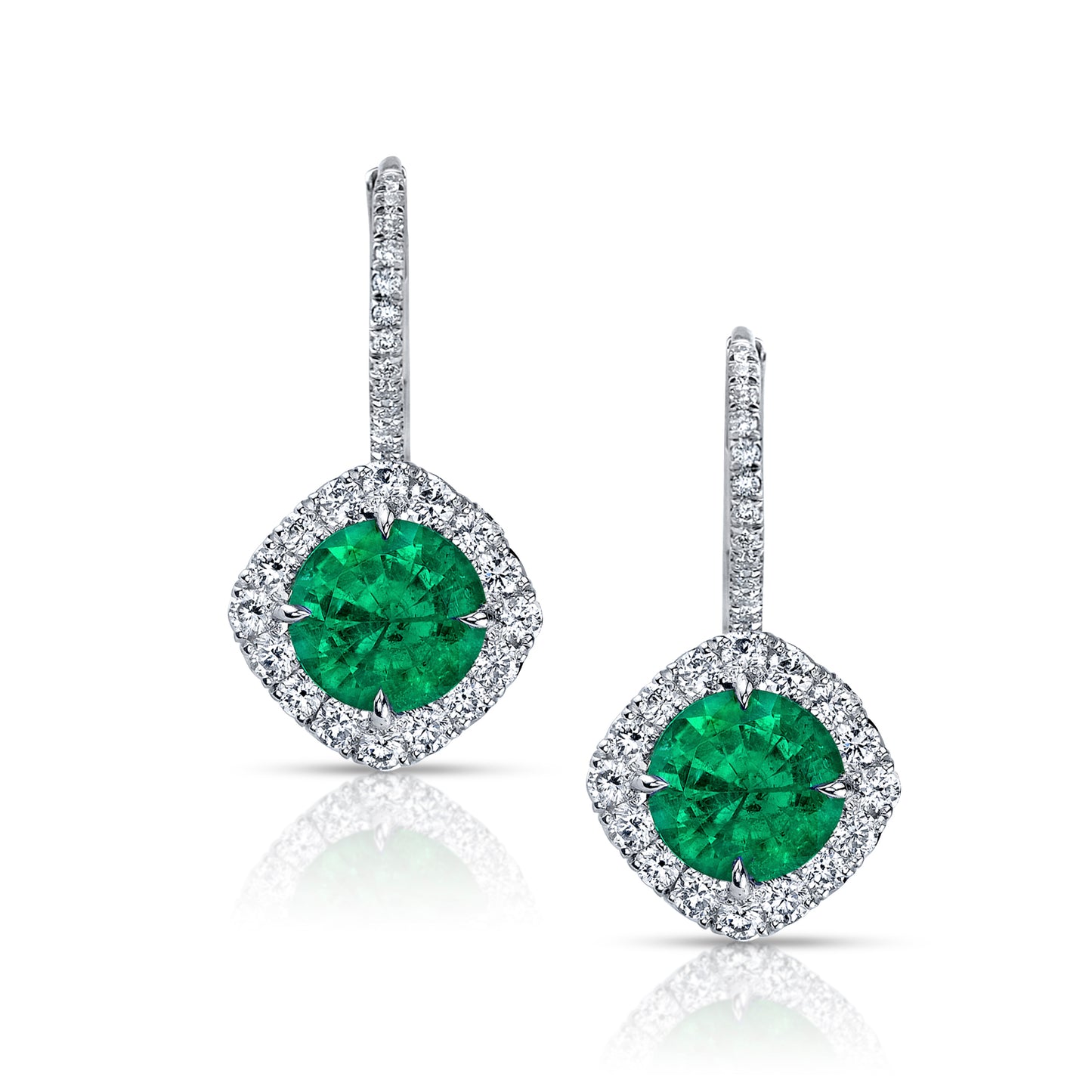 Emerald & Diamond Earrings