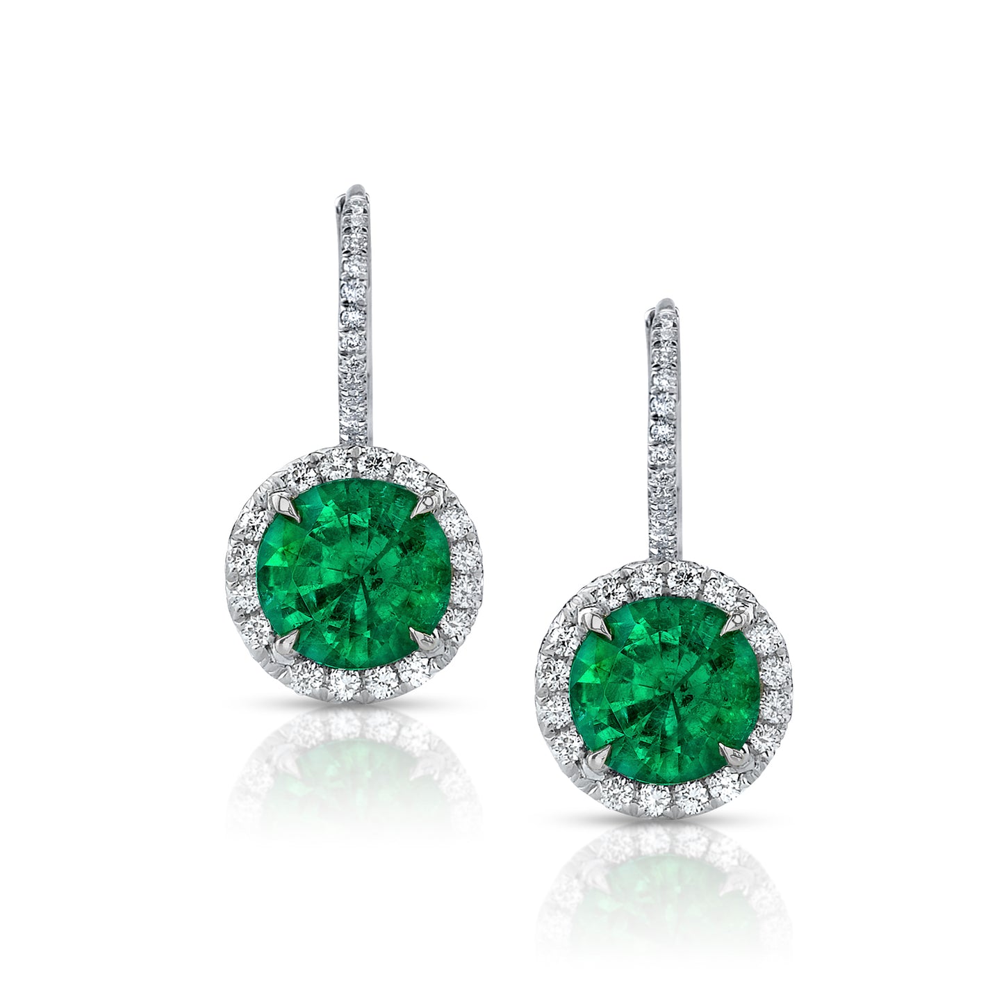 Emerald & Diamond Earrings