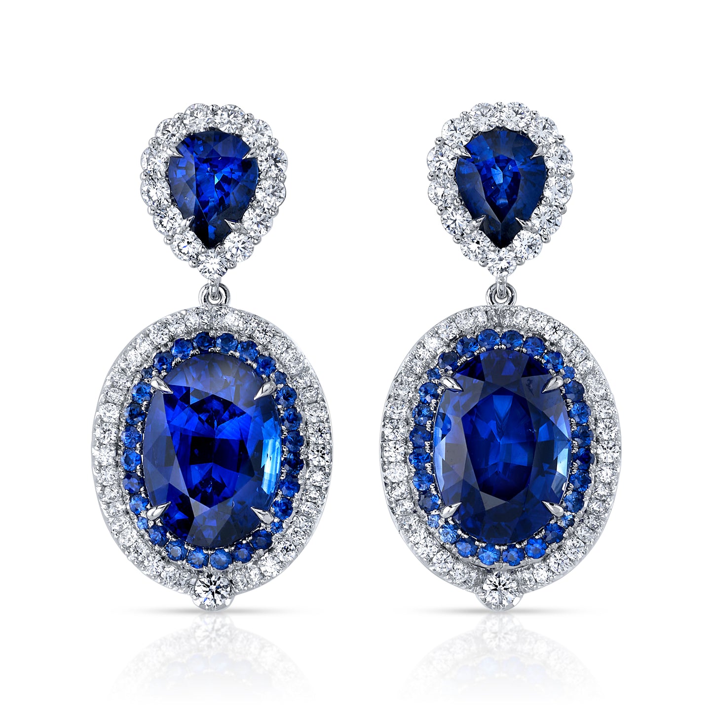Sapphire & Diamond Earrings