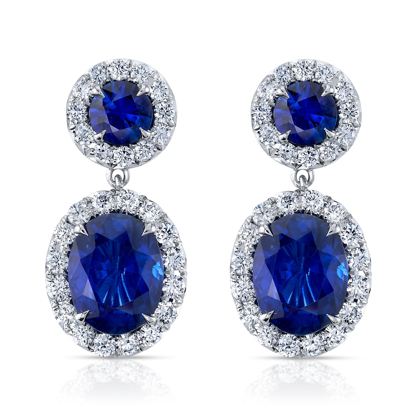 Sapphire & Diamond Earrings