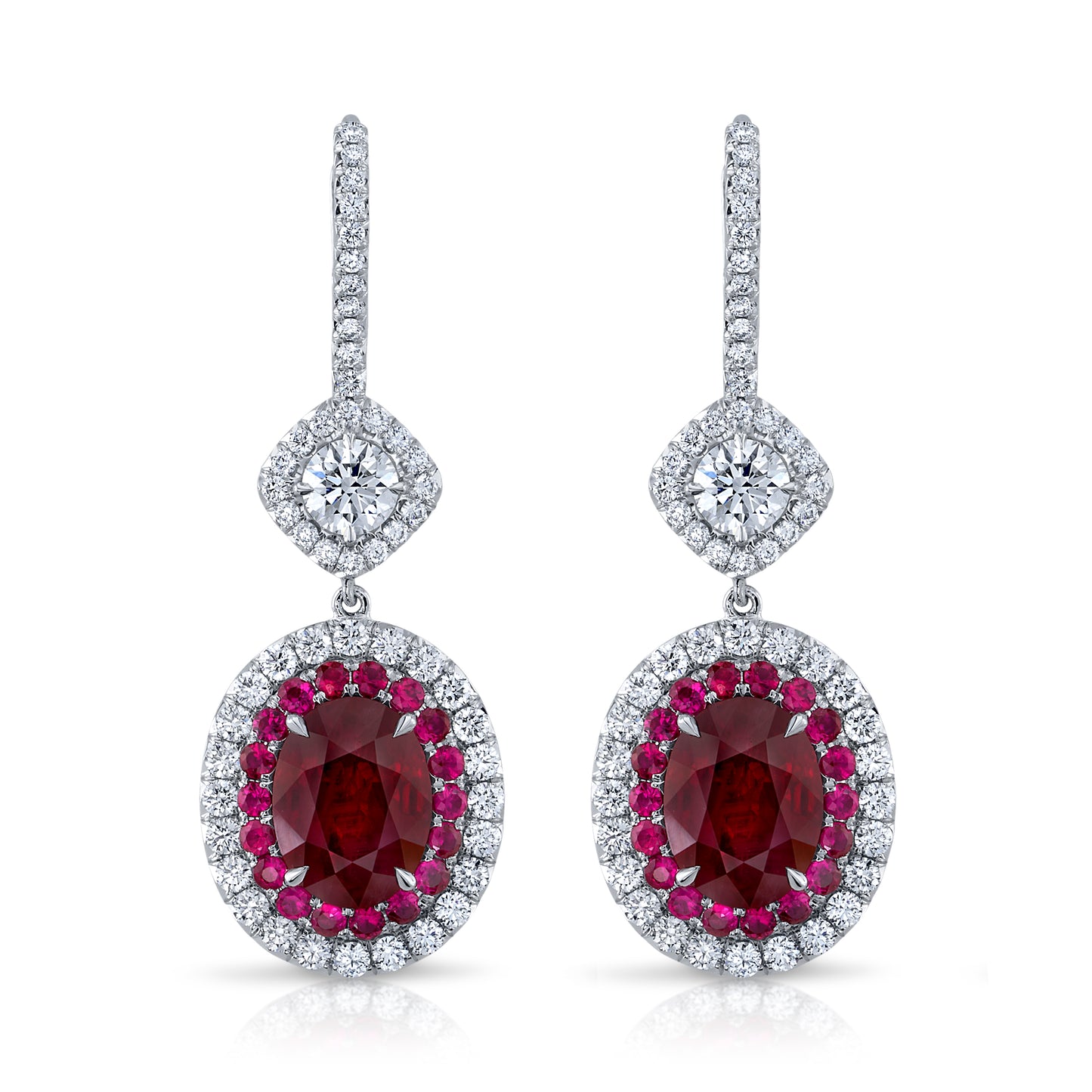 Ruby & Diamond Earrings