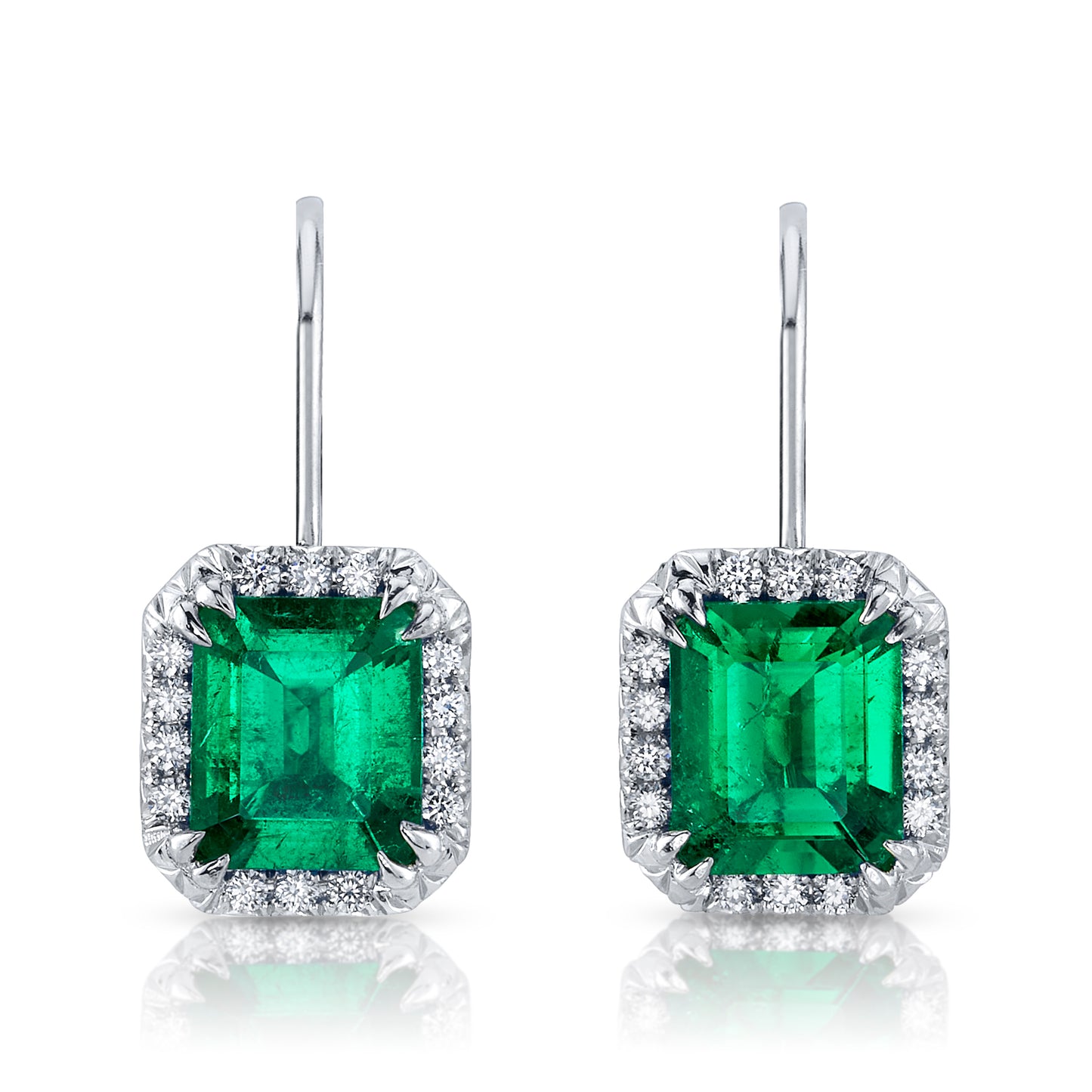 Emerald & Diamond Earrings