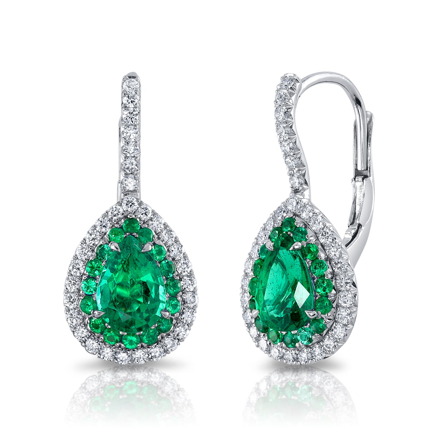 Emerald & Diamond Earrings