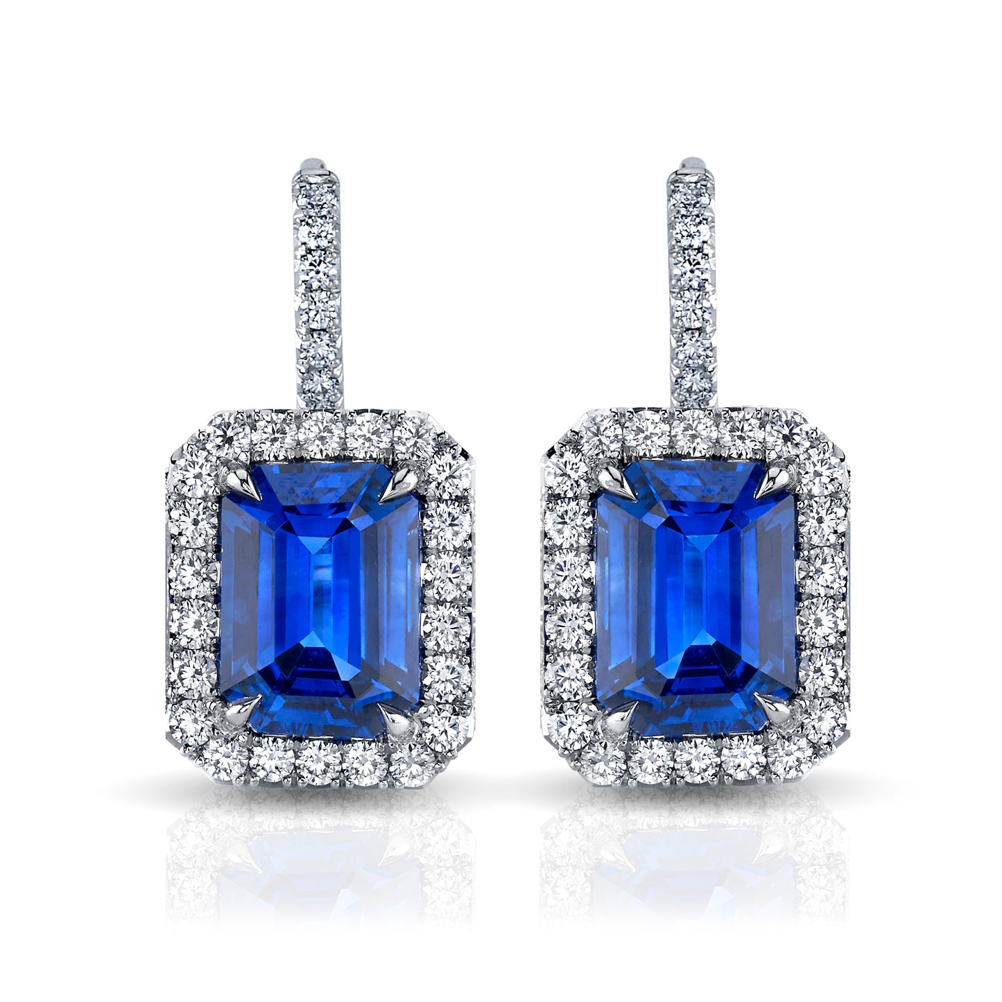 Sapphire & Diamond Earrings