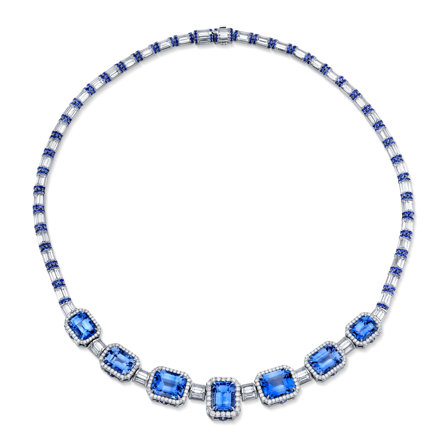 Sapphire & Diamond Necklace