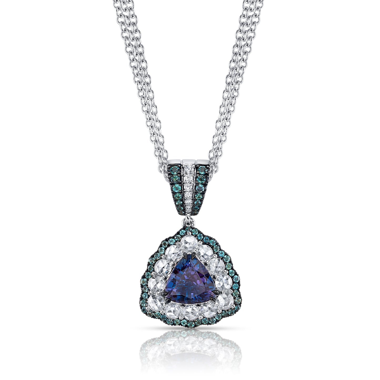 Alexandrite & Diamond Pendant