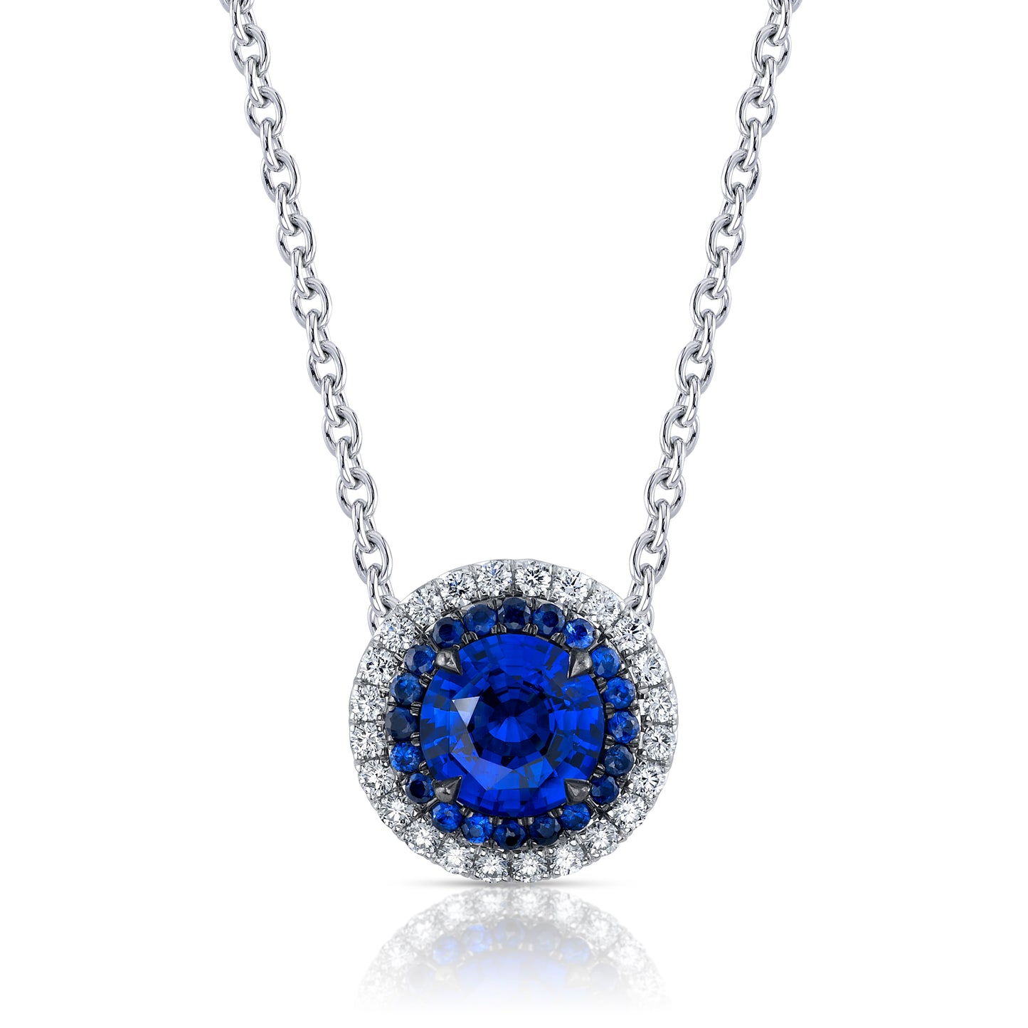 Sapphire & Diamond Pendant