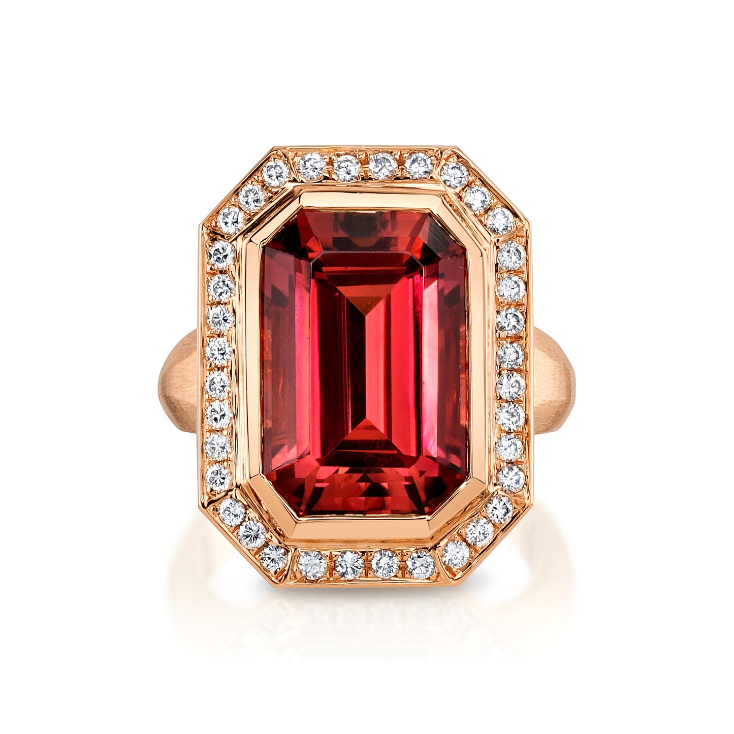 Tourmaline, Tsavorite Garnet & Diamond Ring