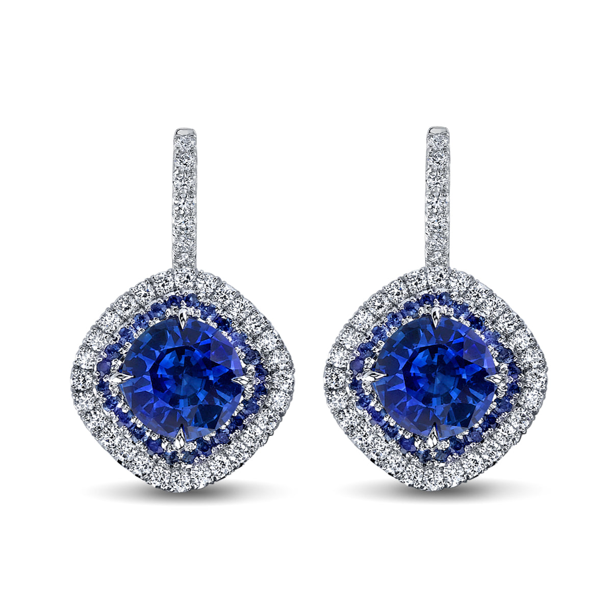 Sapphire & Diamond Earrings
