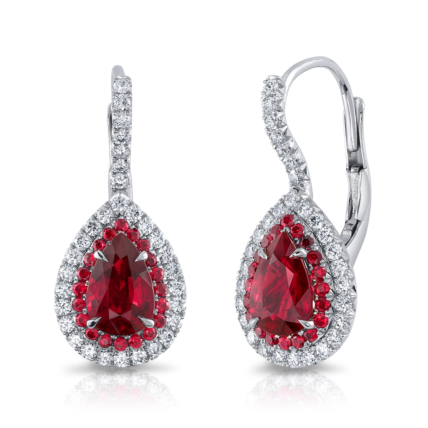 Ruby & Diamond Earrings