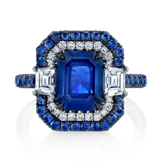 Sapphire & Diamond Ring