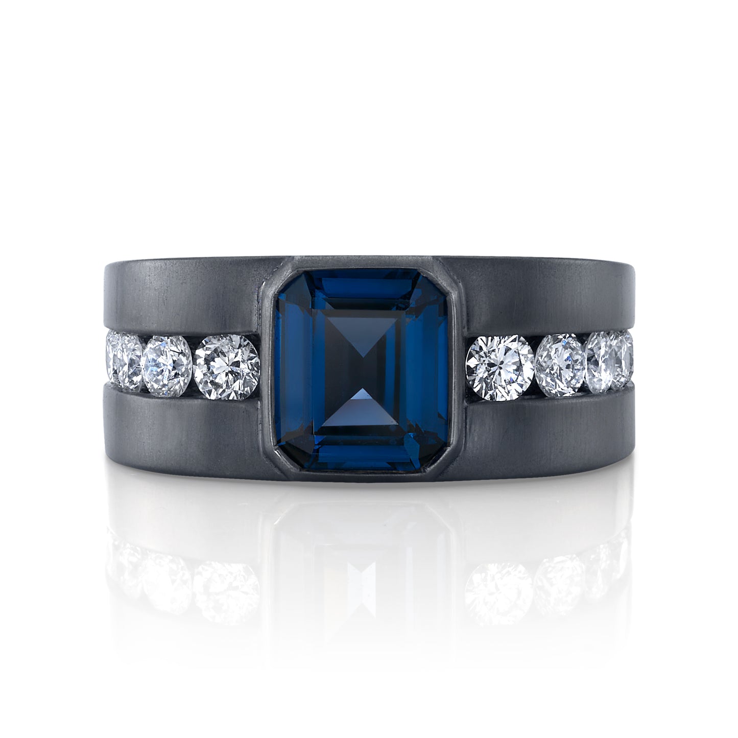 Spinel, Alexandrite & Diamond Men's Band